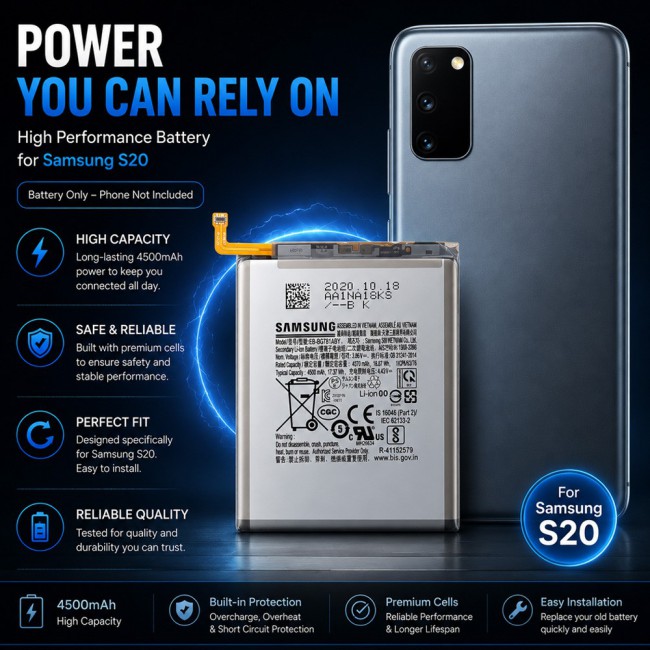Margoun Replacement Battery for Samsung Galaxy S20 , High Capacity Li-ion Internal Battery Cell