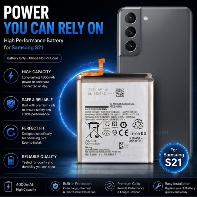 Margoun Replacement Battery for Samsung Galaxy S21 , High Capacity Li-ion Internal Battery Cell