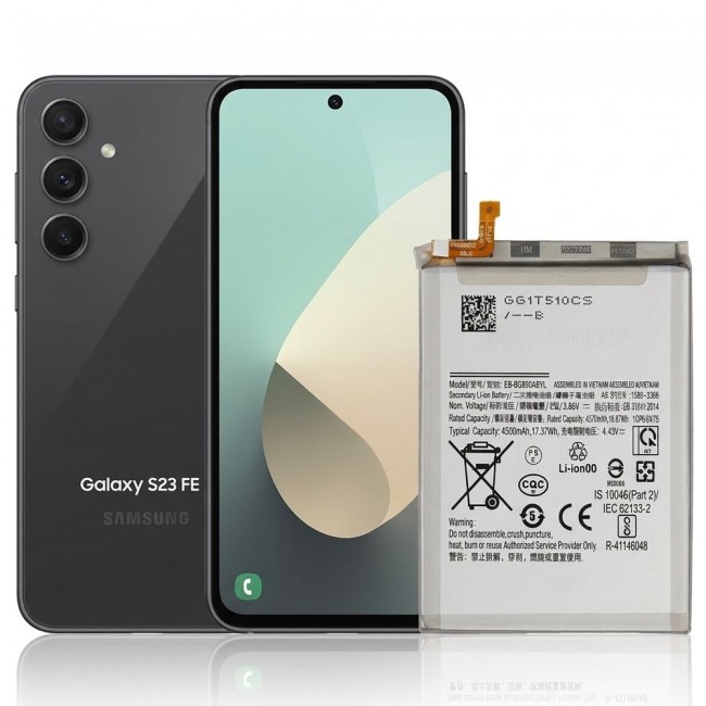 Margoun Replacement Battery for Samsung Galaxy S23 FE, High Capacity Li-ion Internal Battery Cell