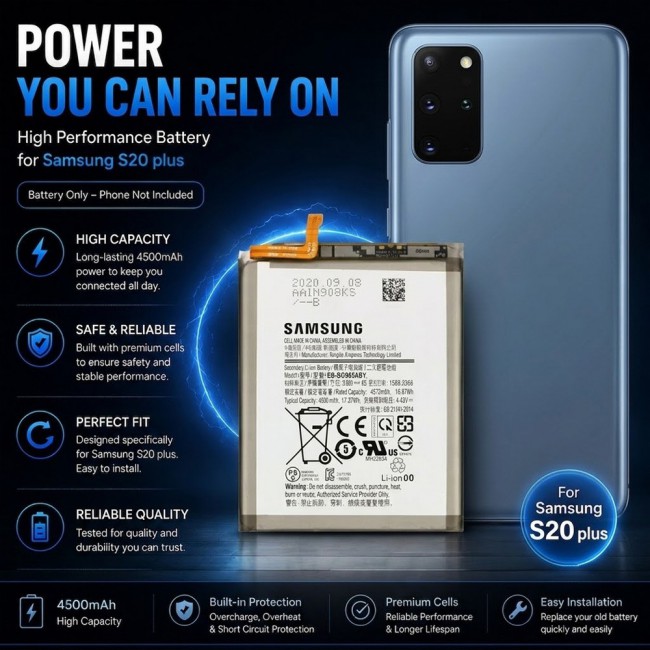 Margoun Replacement Battery for Samsung Galaxy S20 Plus, High Capacity Li-ion Internal Battery Cell