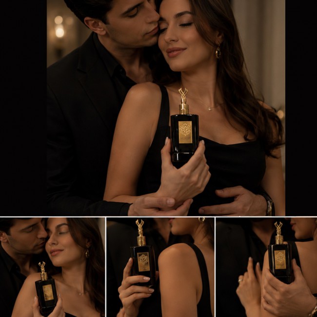 Martini Midnight Eau De Parfum for Men and Women, Premium Long-Lasting Luxury Fragrance, Elegant Black Glass Bottle with Ornate Gold Crown Cap 60ML