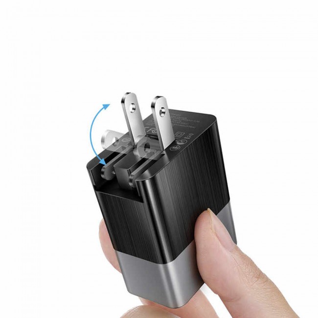 Mcdodo 3-USB Port 3.4A Travel Charger with UK/EU Plug – Black , White