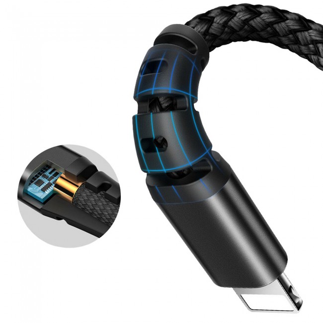Mcdodo 4-In-1 Fast Charging 2.4A Cables – 2× Lightning , 1× Usb Type-C , 1× Micro-USB – Compatible with All the Smartphones and Tablets