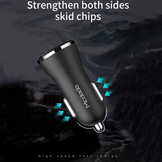 Mcdodo CC-4910 QC3.0 30W Dual USB Ports Car Charger - Black