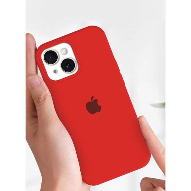 MARGOUN iPhone 15 Plus Case Silicone Case Cover Durable and Anti Scratch Back Cover Red