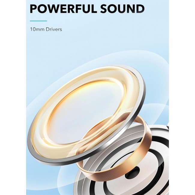 Anker Soundcore Life U2i Wireless Neckband Headphones USB-C Fast Charging Foldable and Lightweight Build Waterproof Headphones /Black