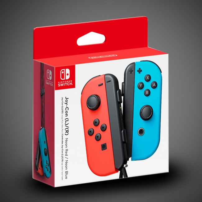 Nintendo Switch Console with Neon Blue and Neon Red Joy-Con Controllers