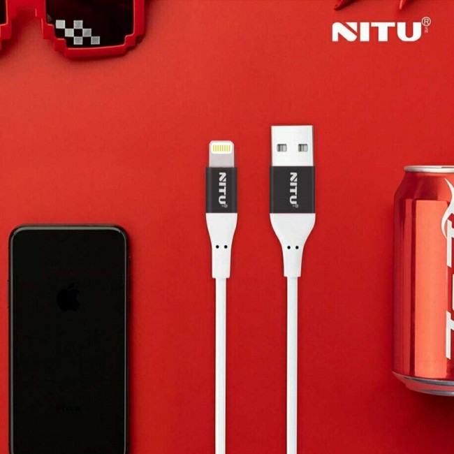 Nitu NT-UC017 Fast Charge Lightning , Micro and Type-C USB Cable - White