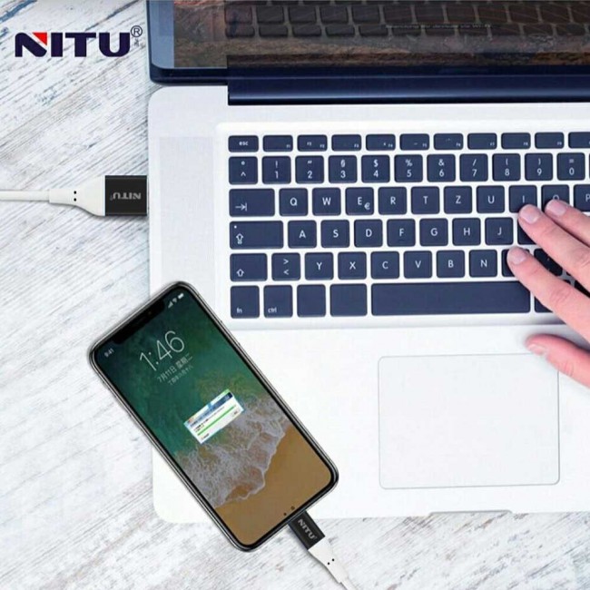 Nitu NT-UC017 Fast Charge Lightning , Micro and Type-C USB Cable - White
