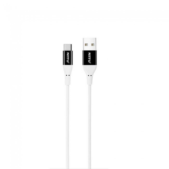 Nitu NT-UC017 Fast Charge Lightning , Micro and Type-C USB Cable - White