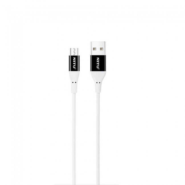 Nitu NT-UC017 Fast Charge Lightning , Micro and Type-C USB Cable - White
