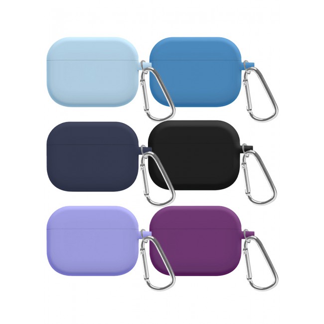 MARGOUN 6 Pack Shockproof Case For Airpod Pro Silicone Protective Case Shockproof Case Ultra Slim Cover with Keychain Carabiner Multicolour