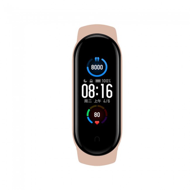 2021 M6 Smart Watch with Fitness Tracker and Sleep Monitoring - Light Pink