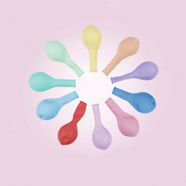 30 Pieces Latex Pastel multicolor Balloons 10-inches
