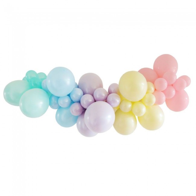 30 Pieces Latex Pastel multicolor Balloons 10-inches
