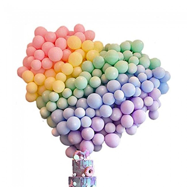30 Pieces Latex Pastel multicolor Balloons 10-inches