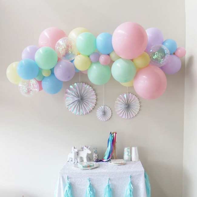30 Pieces Latex Pastel multicolor Balloons 10-inches