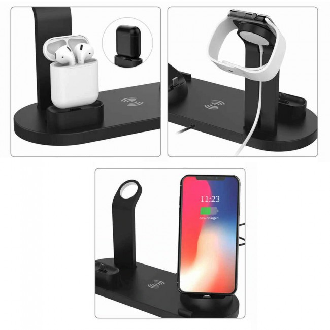 3 in 1 Rotatable Charger Dock for Mobile Phone Airpods and Smartwatch