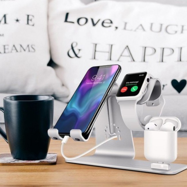 Bestand TI-Mingle 3 in 1 Charging Stand - Silver