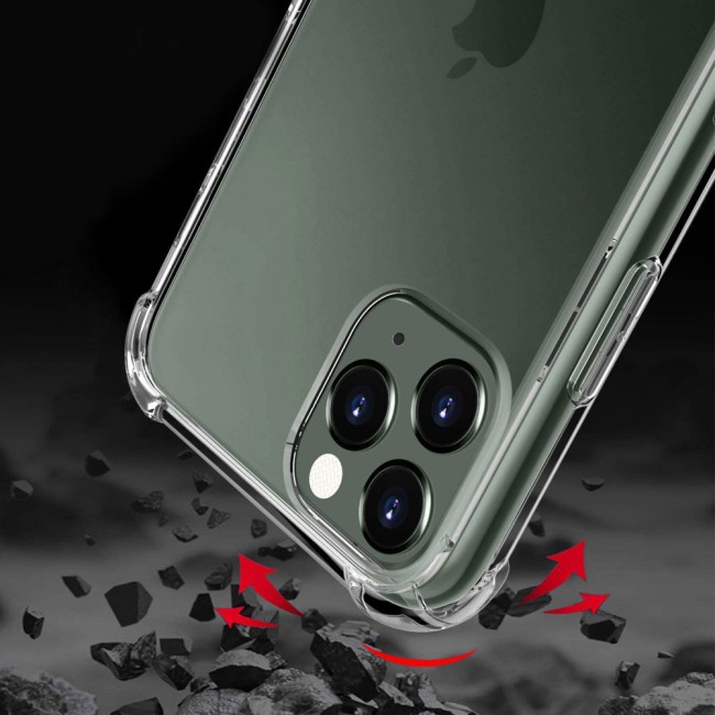 APPLE iPhone 12 PRO Max TPU Gorilla Clear Case Cover with 2Pack Screen Protector