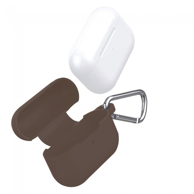 Airpods Pro Silicone Case with Carabiner - Burgundy