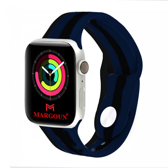 Apple Watch Band Soft Silicone Multicolor Band 42-44-45mm - MULTI13