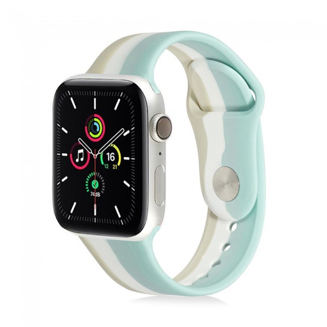 Apple Watch Band Soft Silicone Multicolor Band 42-44-45mm Henlein Series by Margoun - MULTI10