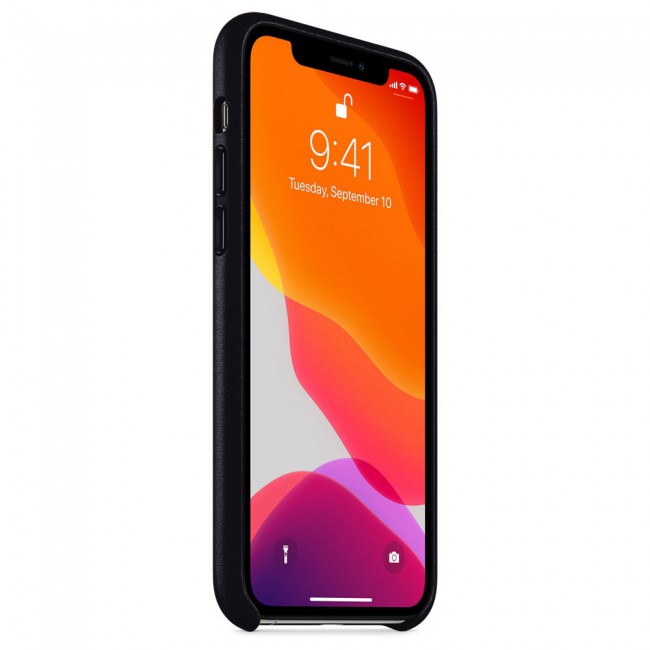 Apple iPhone 11 Pro Max Protective Leather Case Cover - Black
