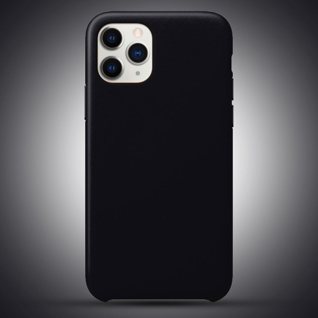 Apple iPhone 11 Pro Max Protective Leather Case Cover - Black