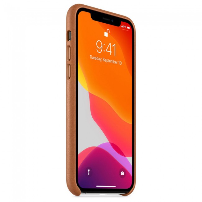 Apple iPhone 11 Pro Max Protective Leather Case Cover - Brown