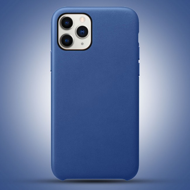 Apple iPhone 11 Pro Protective Leather Case Cover - Dark Blue