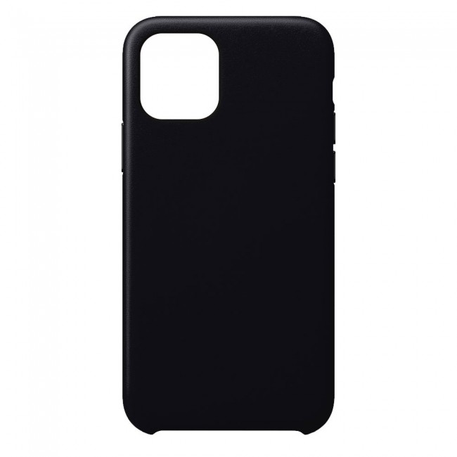 Apple iPhone 11 Protective Leather Case Cover - Black