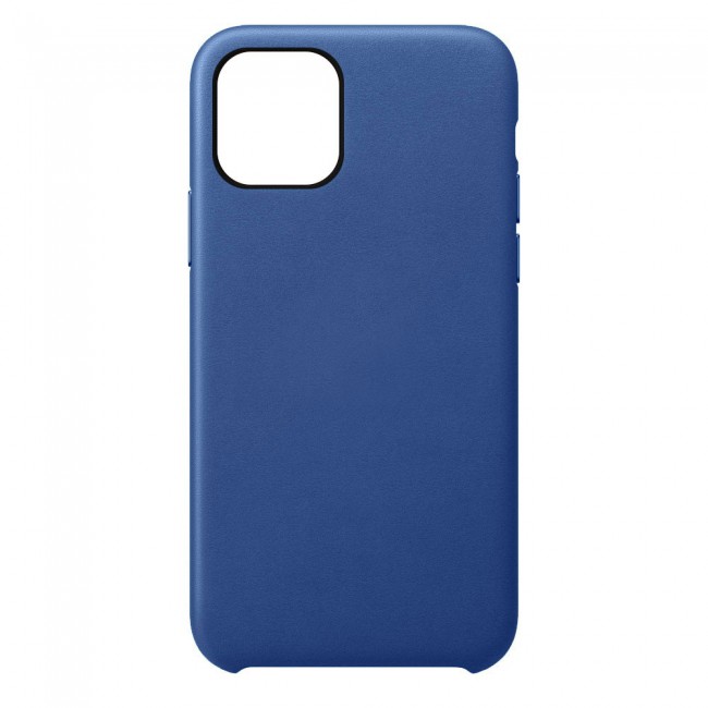 Apple iPhone 11 Protective Leather Case Cover - Dark Blue