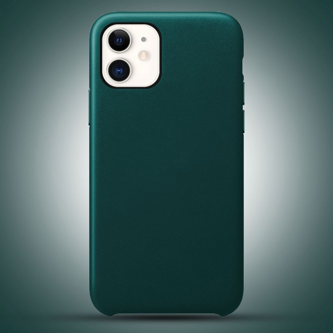 Apple iPhone 11 Protective Leather Case Cover - Green