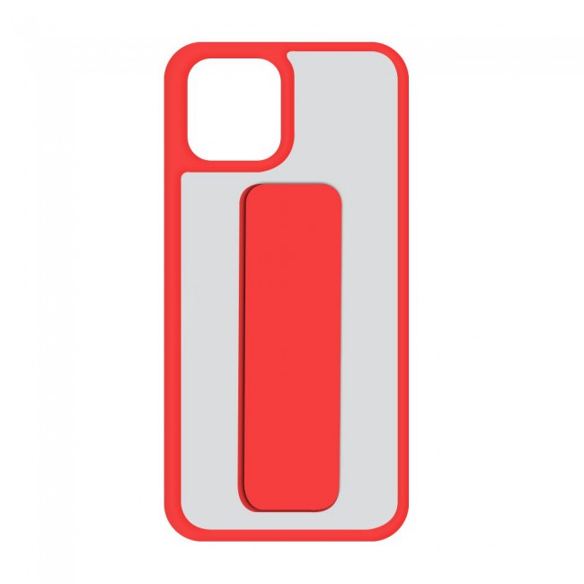 Apple iPhone 12 Pro Matte PC Hard Case Cover with Magnetic Handgrip Kickstand – Red