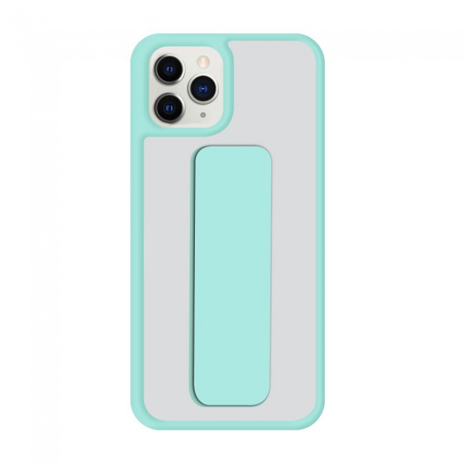 Apple iPhone 12 Pro Max Matte PC Hard Case Cover with Magnetic Handgrip Kickstand – Turquoise