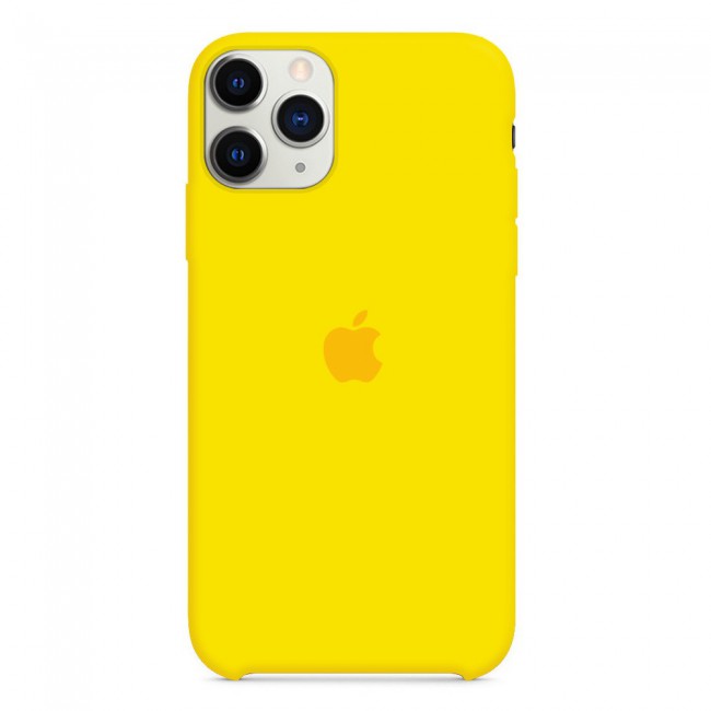 Margoun Silicone Case Cover for Apple iPhone 12 Pro Max - Hot Yellow