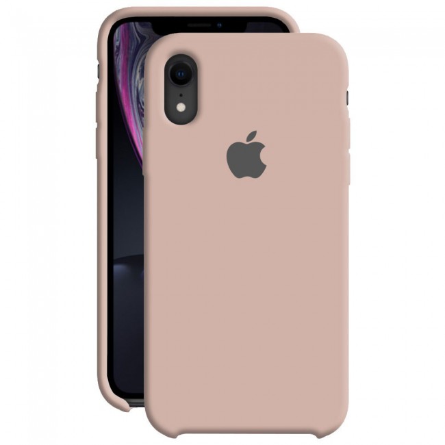 Apple iPhone XR Silicone Case Cover - Pink Sand