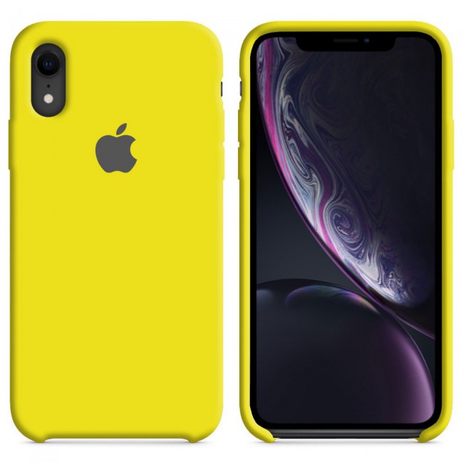 Apple Iphone Xr Silicone Case Cover Yellow