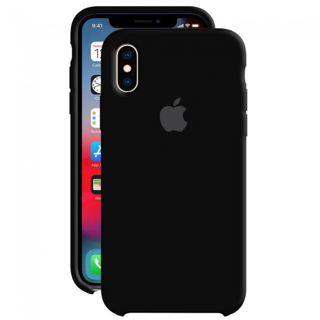 Apple iPhone XS Max Silicone Case Cover - Black