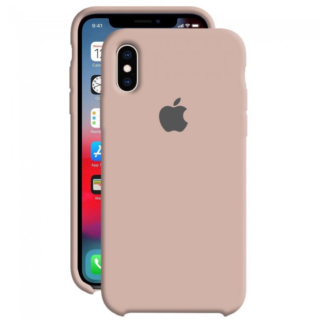 Apple iPhone XS Max Silicone Case Cover - Pink Sand