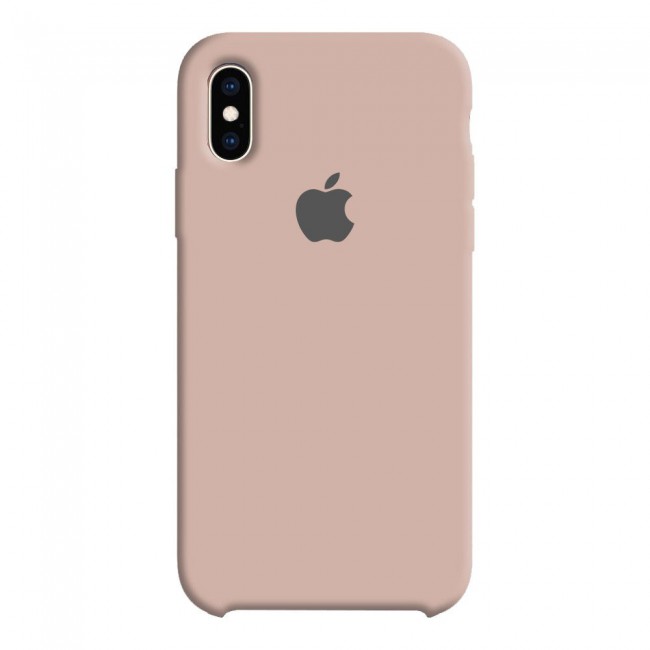 Apple iPhone XS Max Silicone Case Cover - Pink Sand