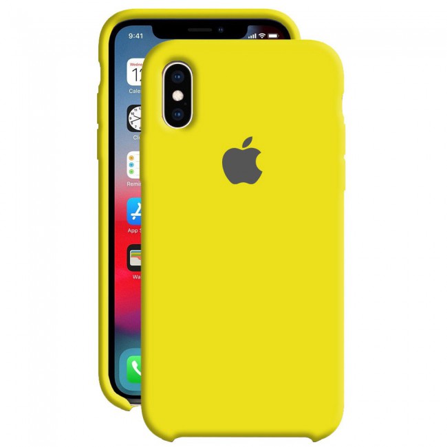 Apple iPhone XS Max Silicone Case Cover - Yellow