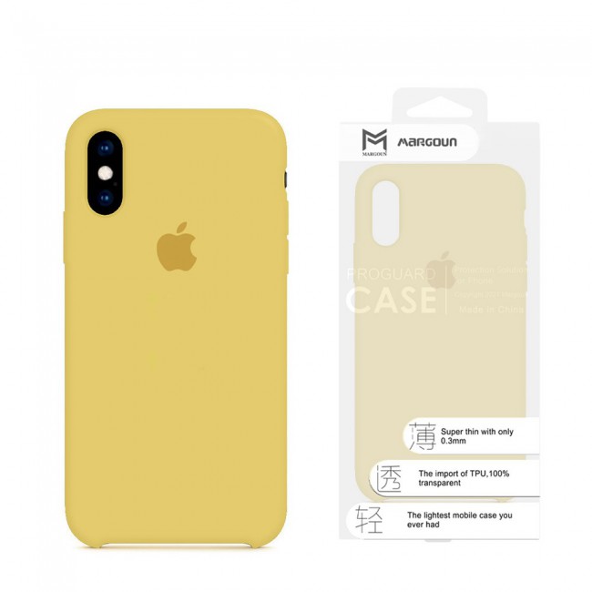 Apple iPhone XS Max Silicone Case Cover - Baby Yellow