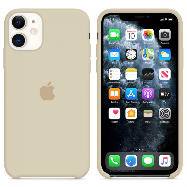 Margoun Silicone Case Cover for Apple iphone 12 and 12 Pro Beige