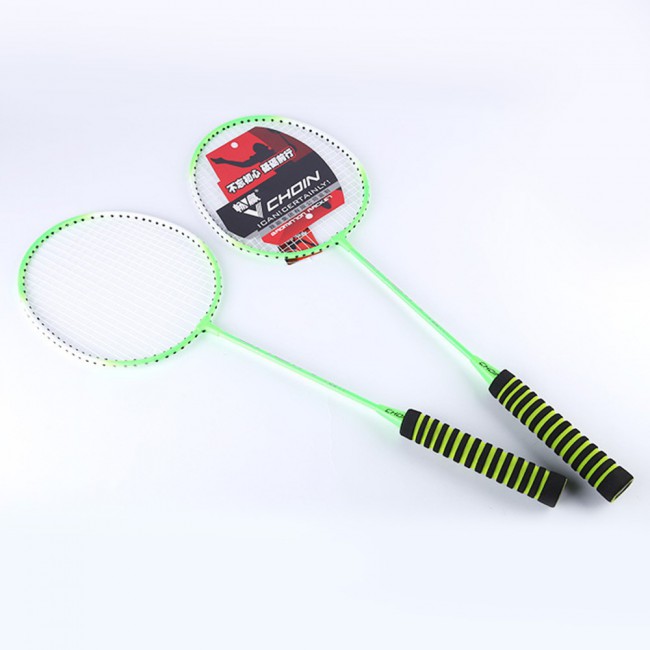 Badminton Rackets One Pair-Green