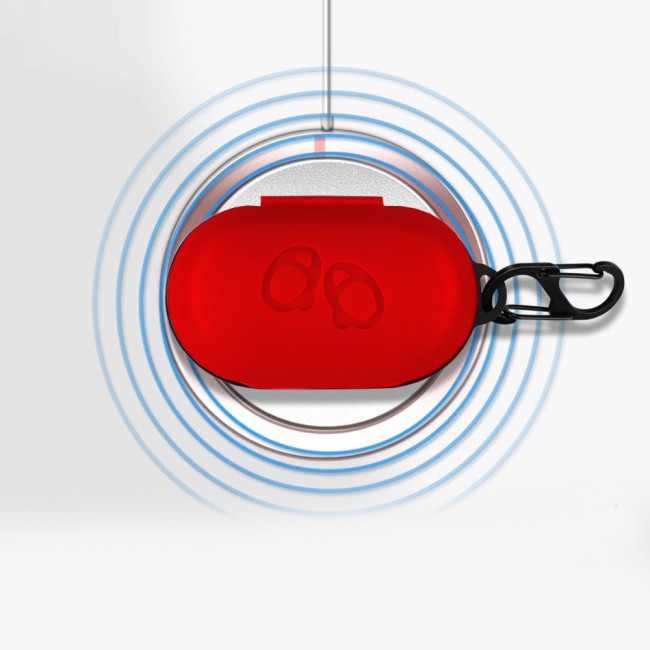 Silicone Protective Carrying Case for Samsung Galaxy Buds – Red