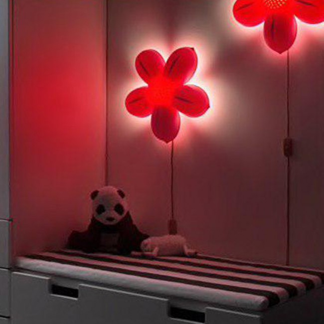 Flower LED Night Light Bedroom Decorative Wall Lamp