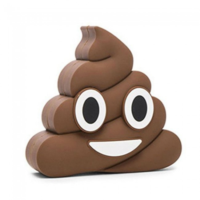 Funny poop Cartoon Power Bank Portable Power Supplier External Battery for Smart Phones