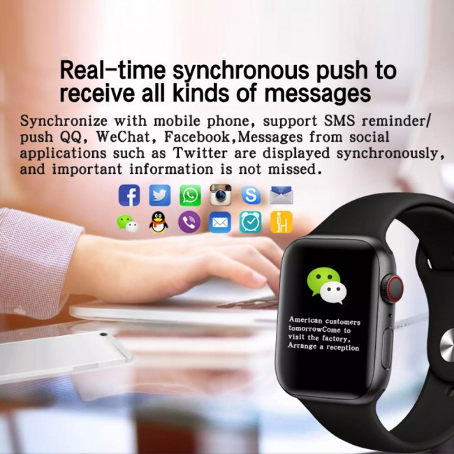 2021 HW22 Smart Watch Fitness Tracker Heart Rate Monitor – Black